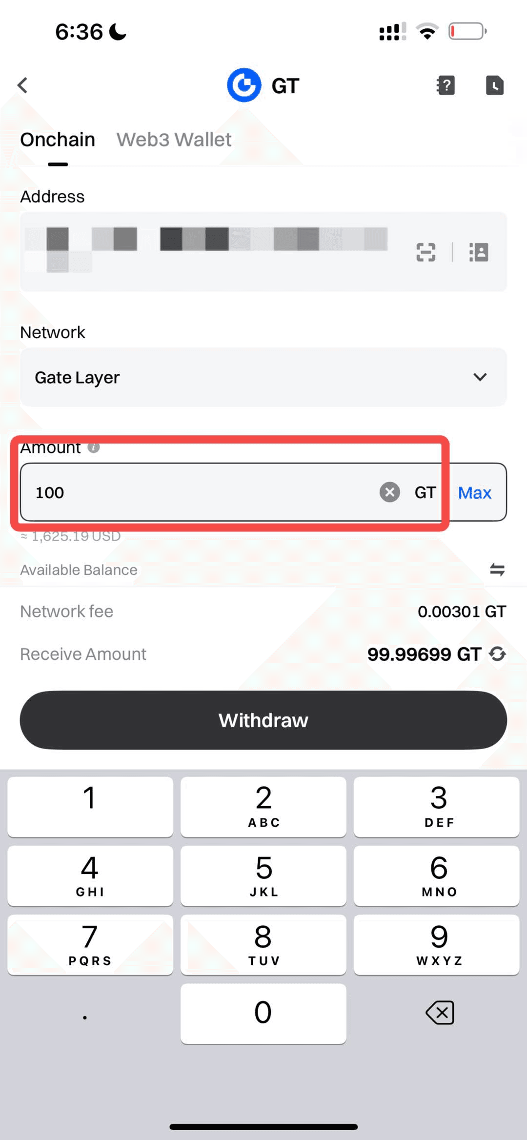 Step 5: Confirm Withdrawal
